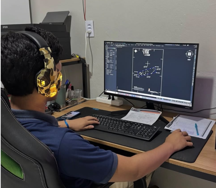 Equipe Topo Xingu realizando serviços de engenharia e topografia